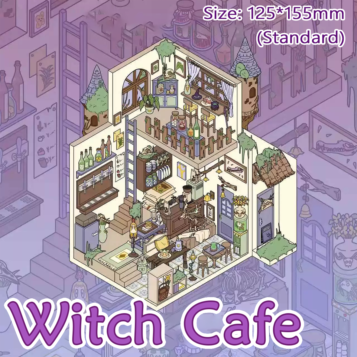 Weave Paper DIY 3D Sticker Collection - 4 Cute Miniature Scenes