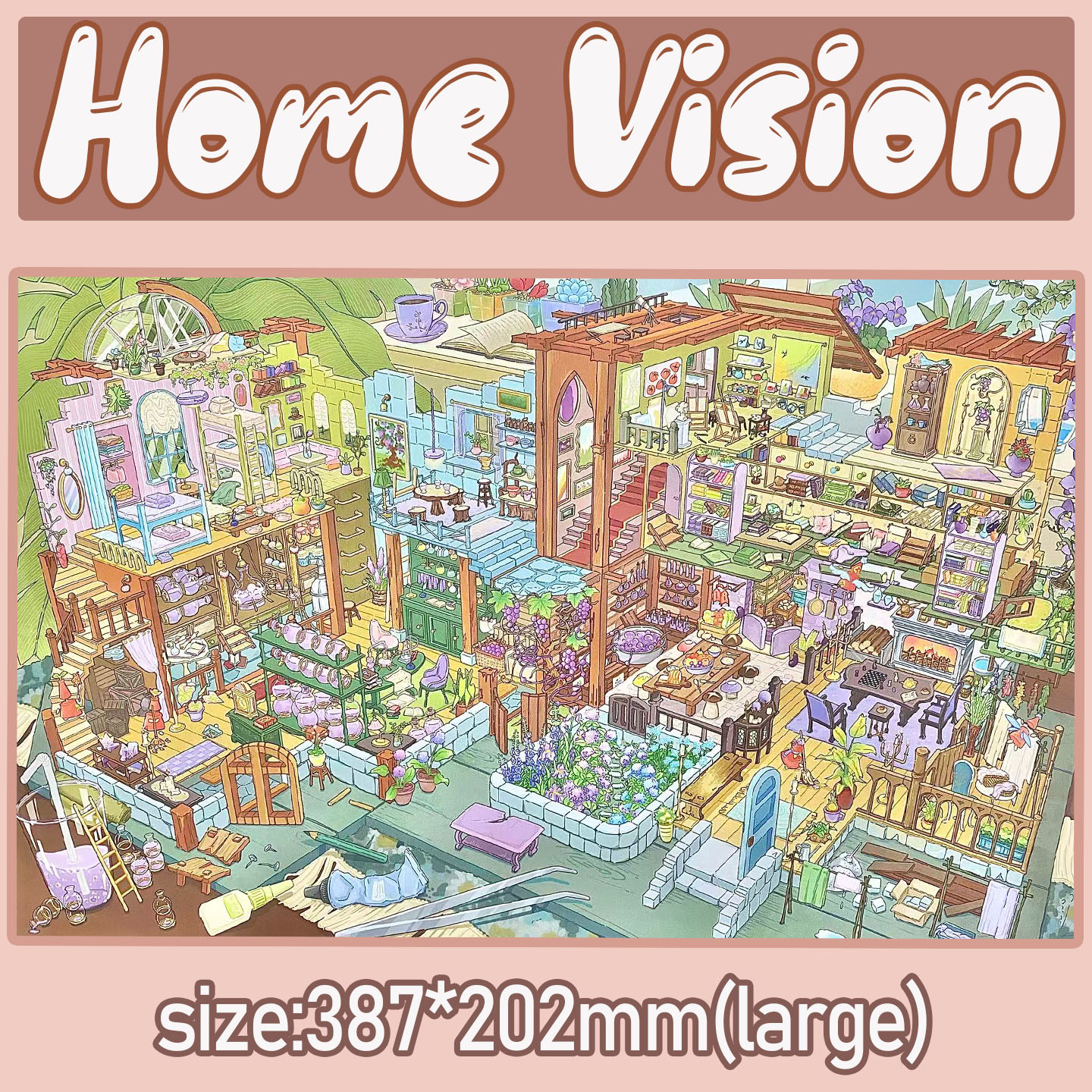 Elf Haven DIY 3D Scene Stickers Collection - 2 Cute Miniature Scenes