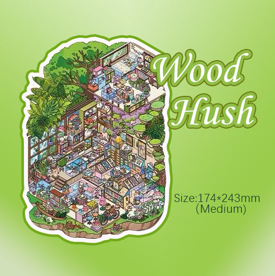  Four Seasons Homes  DIY 3D Sticker Collection - 4 Cute Miniature Scens