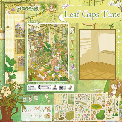 Soft Spaces  DIY 3D Sticker Collection - 2 Cute Miniature Scenes