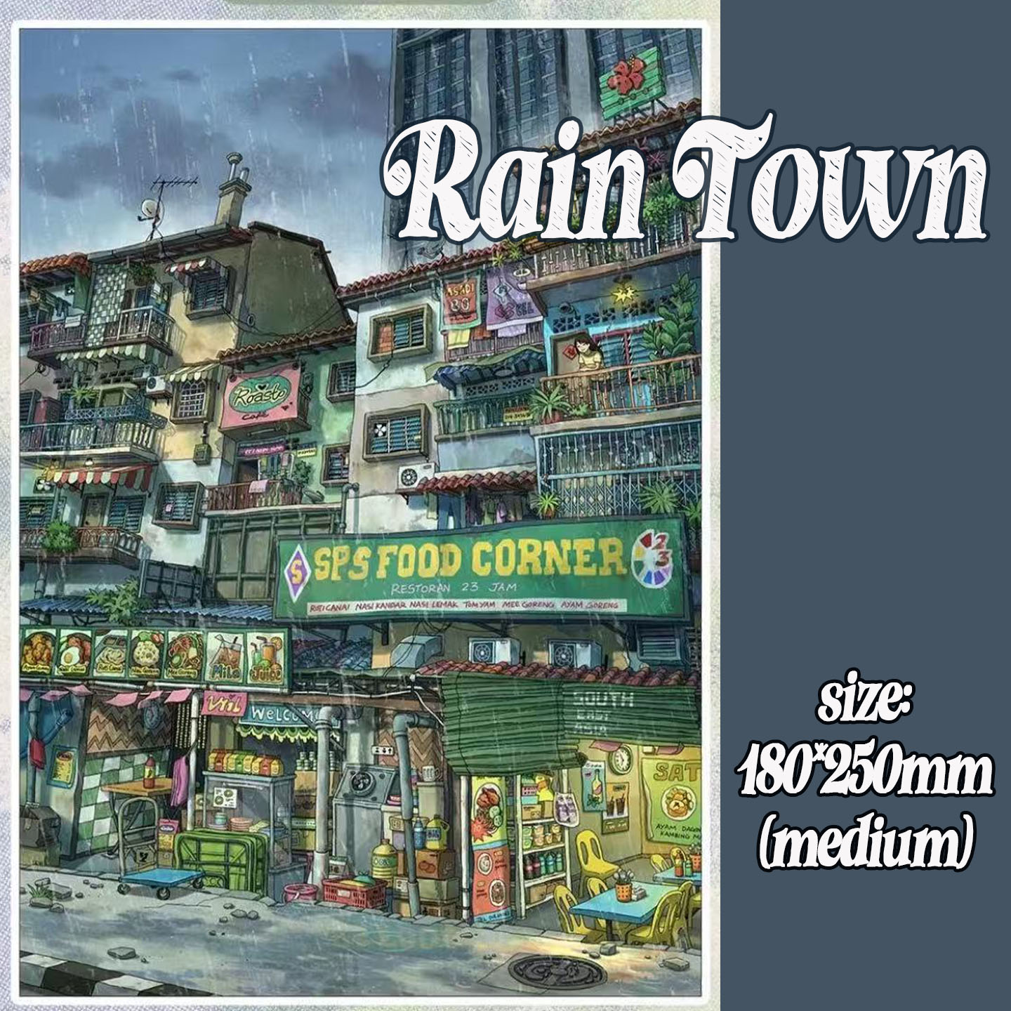 Malaysia DIY 3D Scene Stickers -2 Cute Miniature Scenes