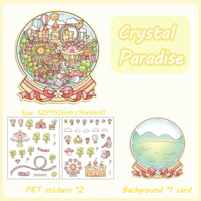 Realm of Dreams Scene Stickers - 4 Lovely Miniature Scenes