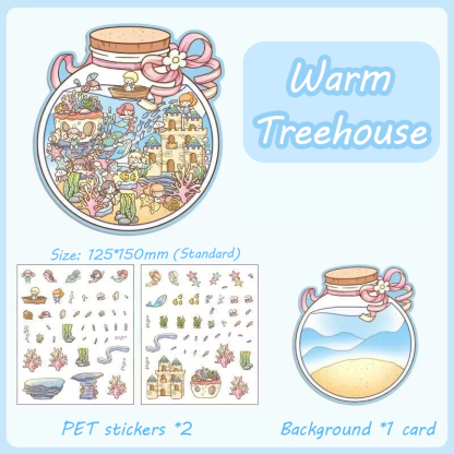 Realm of Dreams Scene Stickers - 4 Lovely Miniature Scenes