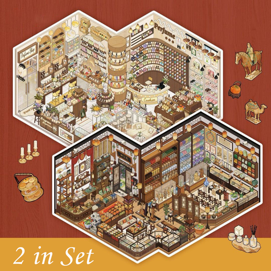 Big Cake&Bakery 2.0 DIY 3D Sticker Collection - 2 Cute Miniature Scens