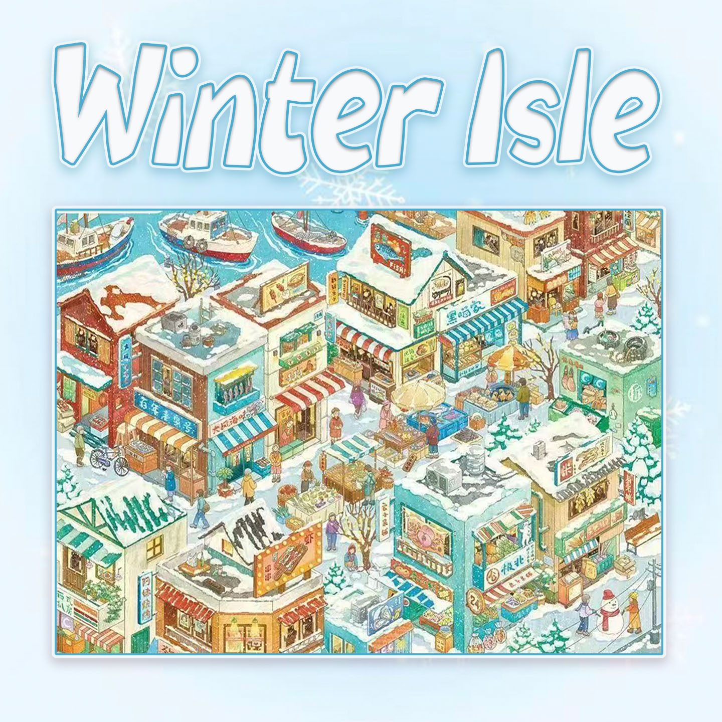 Winter Isle DIY 3D Scene Stickers Collection -  Cute Miniature Scene