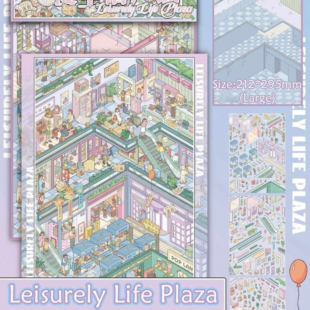 Soft Spring DIY 3D Scene Stickers Collection - 2 Cute Miniature Scenes