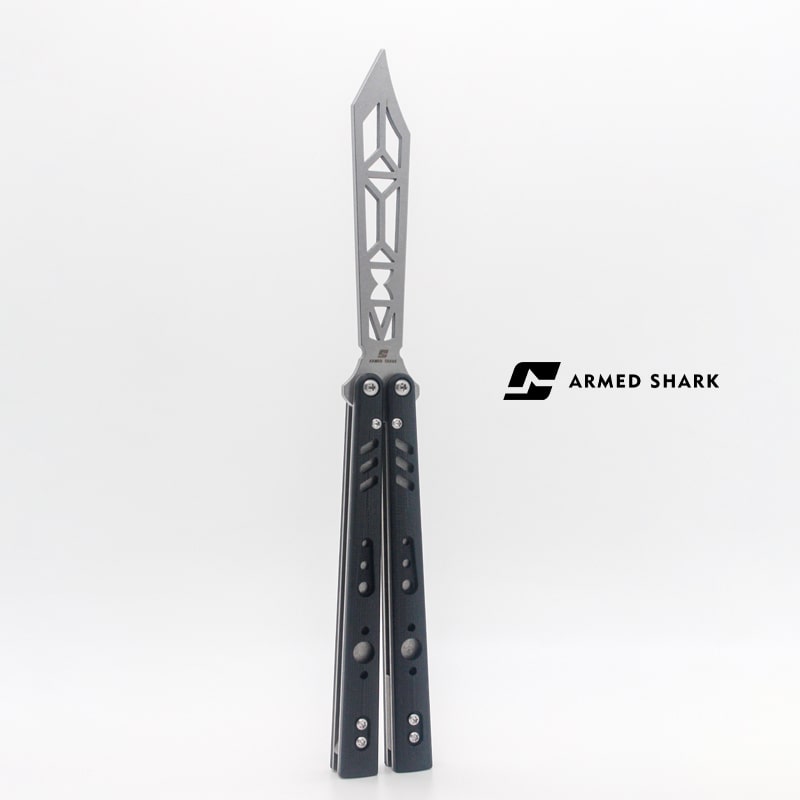 Acrylic Knife Handle Scales Shark Attack 