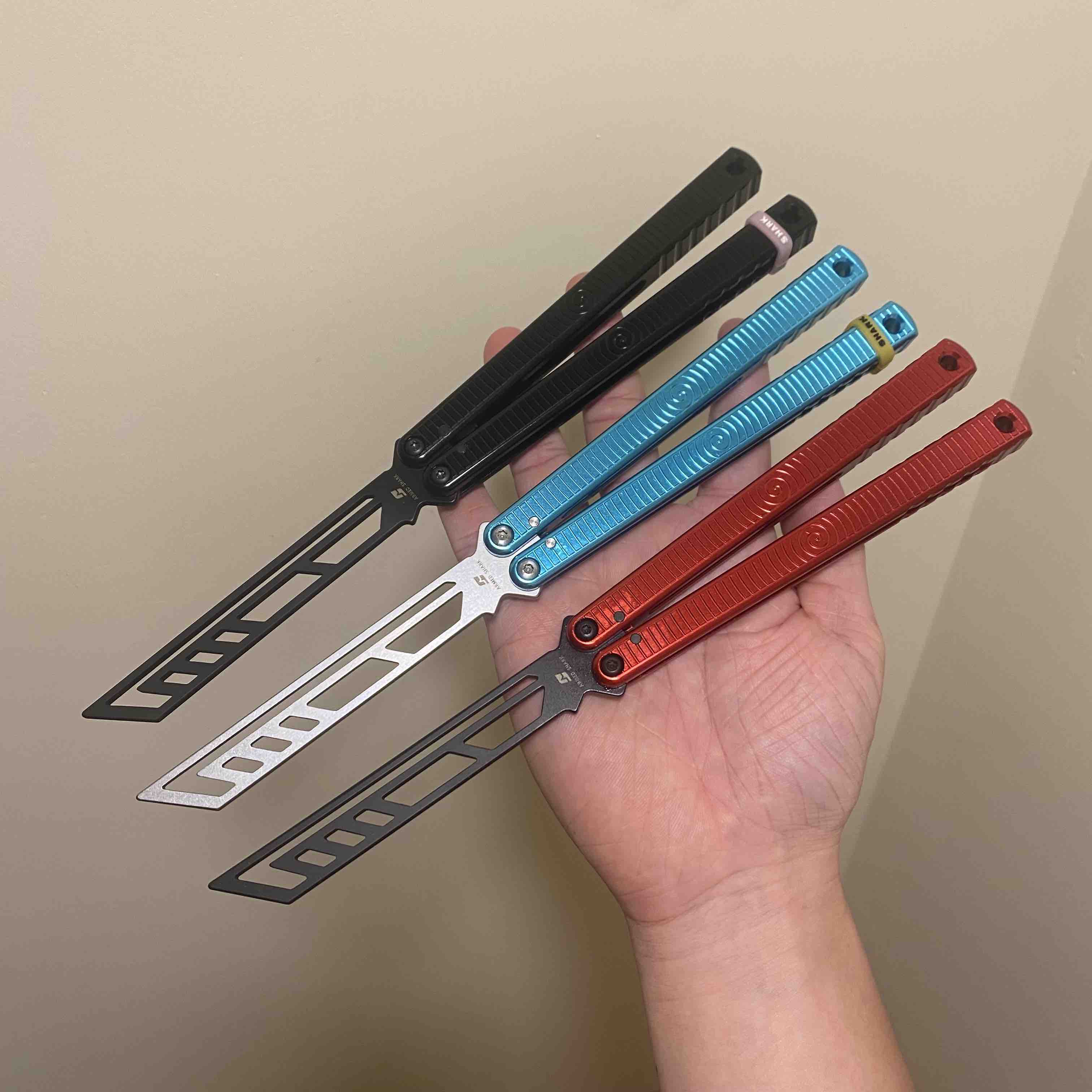 Armed Shark Spiral Krake Raken (Kraken) Balisong Clone