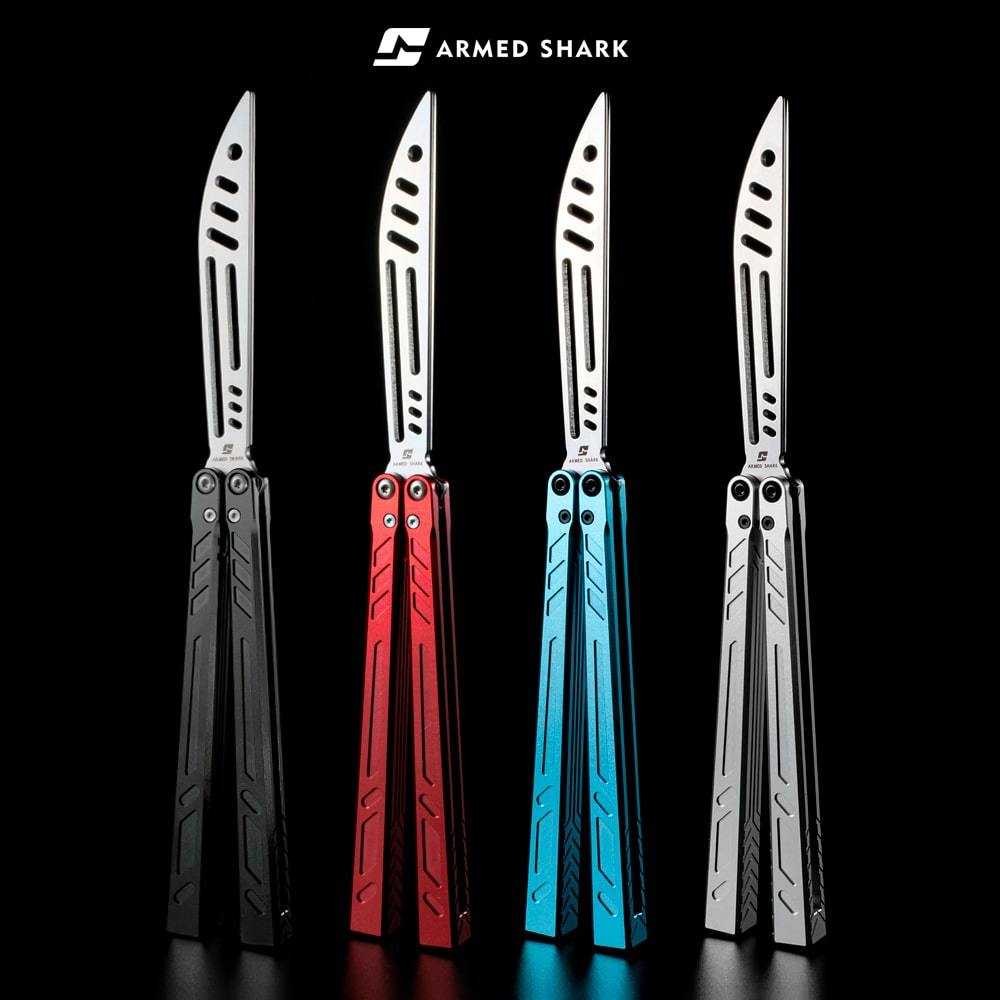 Armed Shark Aluminum Channel Barebones Balisong Clonekolisong