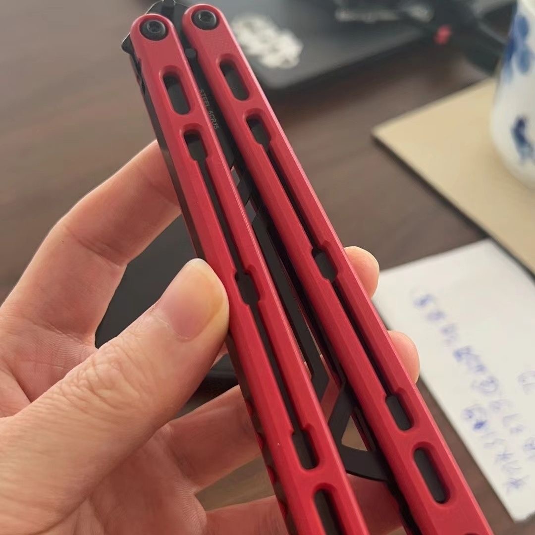 Armed Shark Nautilus V2 Balisong Clone (Glidr Meridian Scale)-kolisong