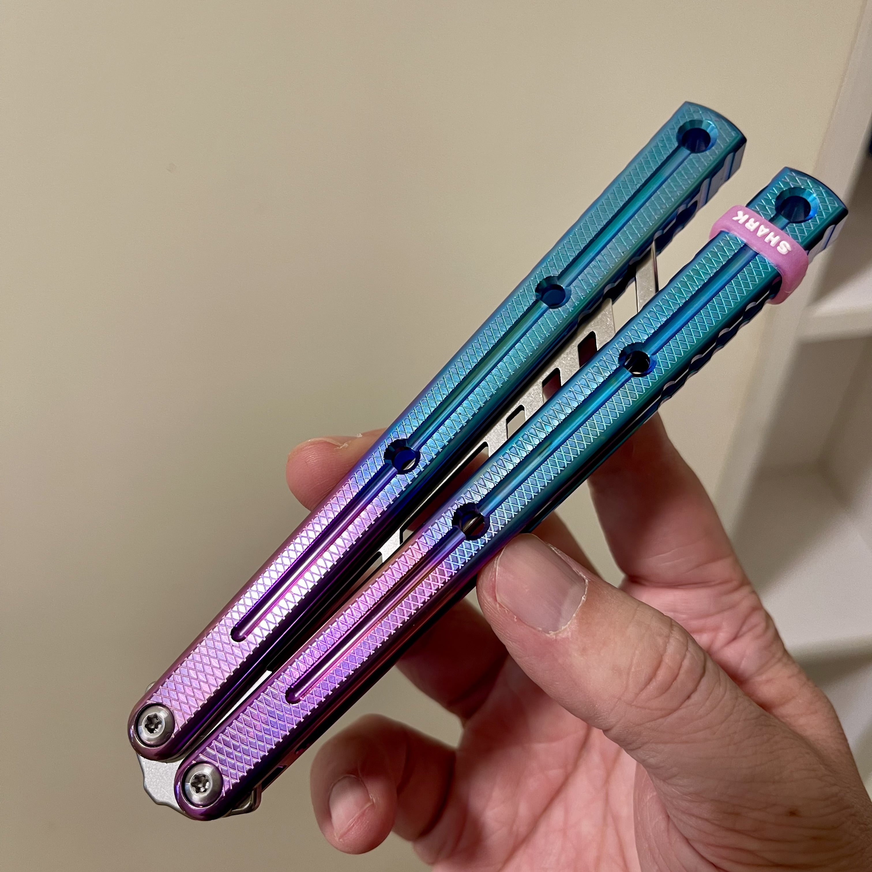 Armed Shark Titanium Krake Raken (Kraken) V3 Balisong Clone-kolisong