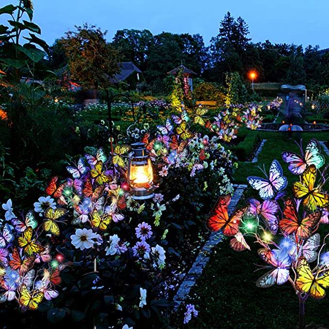 Led Solar Butterfly Stake Lights