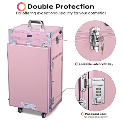 Clearance Store💖—Rolling Manicure Table Nail Desk Workstation Polish Trolley