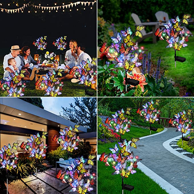 Led Solar Butterfly Stake Lights
