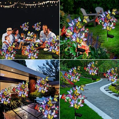 Led Solar Butterfly Stake Lights