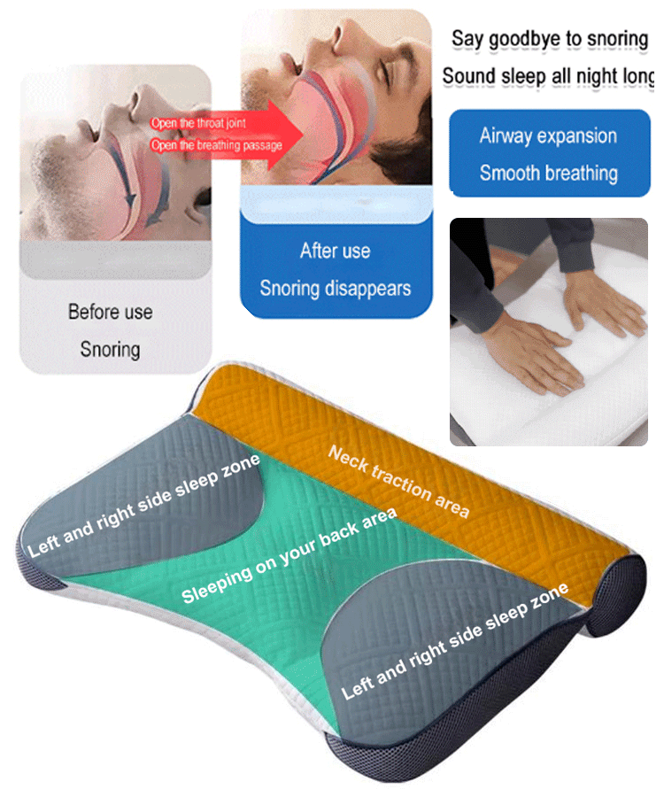 🔥Black Friday Sale🔥Sleep Enhancing Cervical Support Comfort Goose Down Pillow