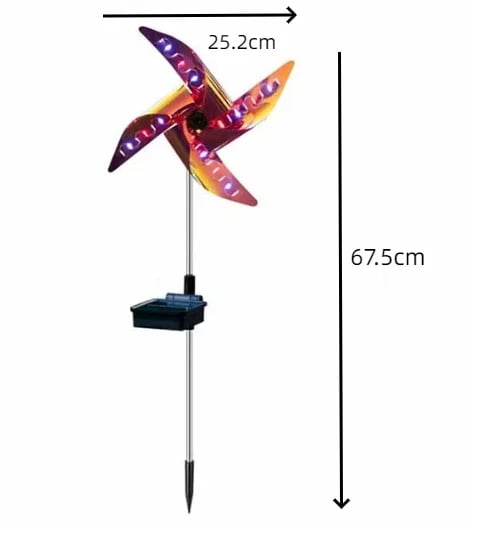 Garden Solar Windmill Light