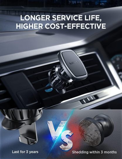 2 Pack Magnetic Phone Holder for Car Vent, [6 Strong Magnets] Magnetic Car Mount, Hands Free Air Vent Cell Phone Holder Mount for Car, Fit 4-11in iPhone 13 Pro Max,13 Pro, All Phones Sliver