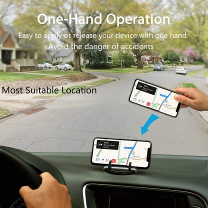 Dashboard Cell Phone Holder for Car[Vertical Horizontal 360°Rotate] Car Phone Mount,Compatible iPhone 12 11 XS X 8 7 Pro Max Samsung Android Smartphones and More