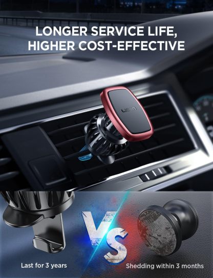 2 Pack Magnetic Phone Holder for Car Vent, [6 Strong Magnets] Magnetic Car Mount, Hands Free Air Vent Cell Phone Holder Mount for Car, Fit 4-11in iPhone 13 Pro Max,13 Pro, All Phones Sliver