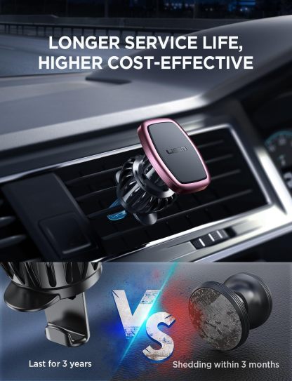 2 Pack Magnetic Phone Holder for Car Vent, [6 Strong Magnets] Magnetic Car Mount, Hands Free Air Vent Cell Phone Holder Mount for Car, Fit 4-11in iPhone 13 Pro Max,13 Pro, All Phones Sliver