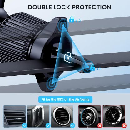 Car Phone Holder Mount Phone Mount for Car Windshield Dashboard Air Vent Universal Hands Free Automobile Cell Phone Holder Fit for iPhone Smartphone Carbon Fiber