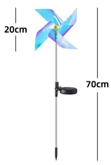 Garden Solar Windmill Light