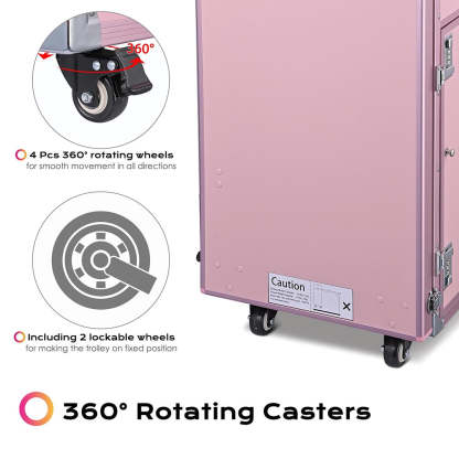 Clearance Store💖—Rolling Manicure Table Nail Desk Workstation Polish Trolley