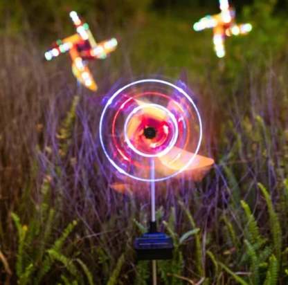Garden Solar Windmill Light