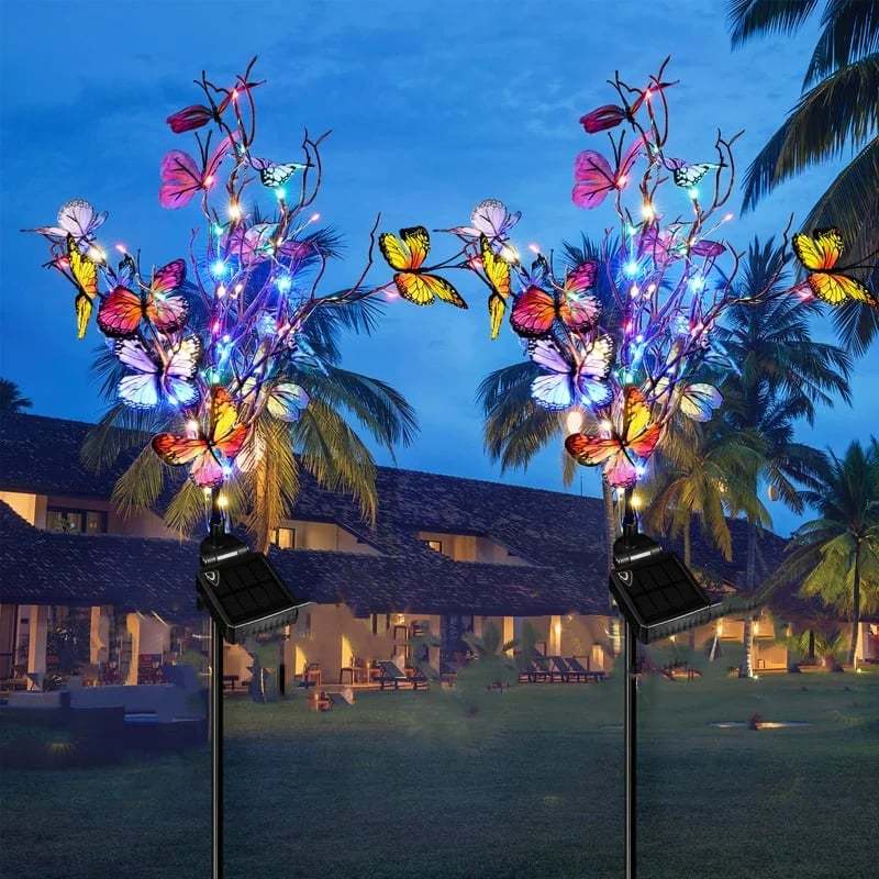 Led Solar Butterfly Stake Lights