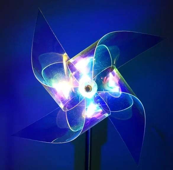 Garden Solar Windmill Light