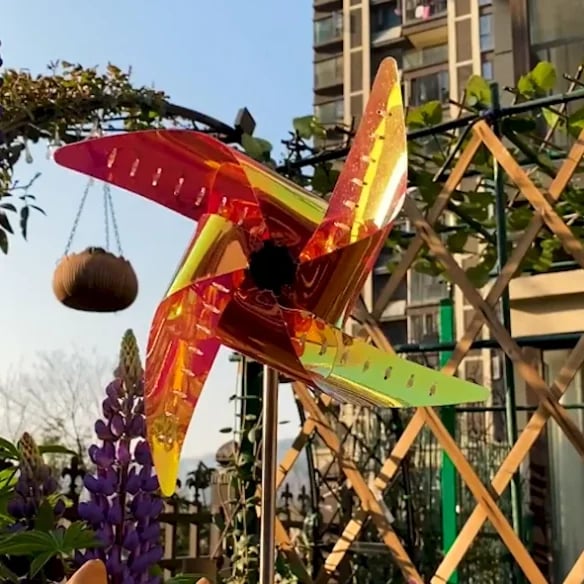 Garden Solar Windmill Light