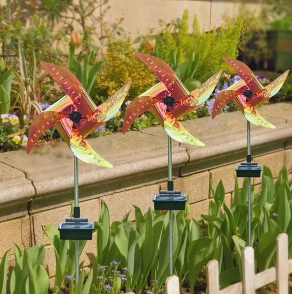 Garden Solar Windmill Light