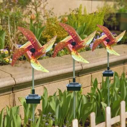Garden Solar Windmill Light