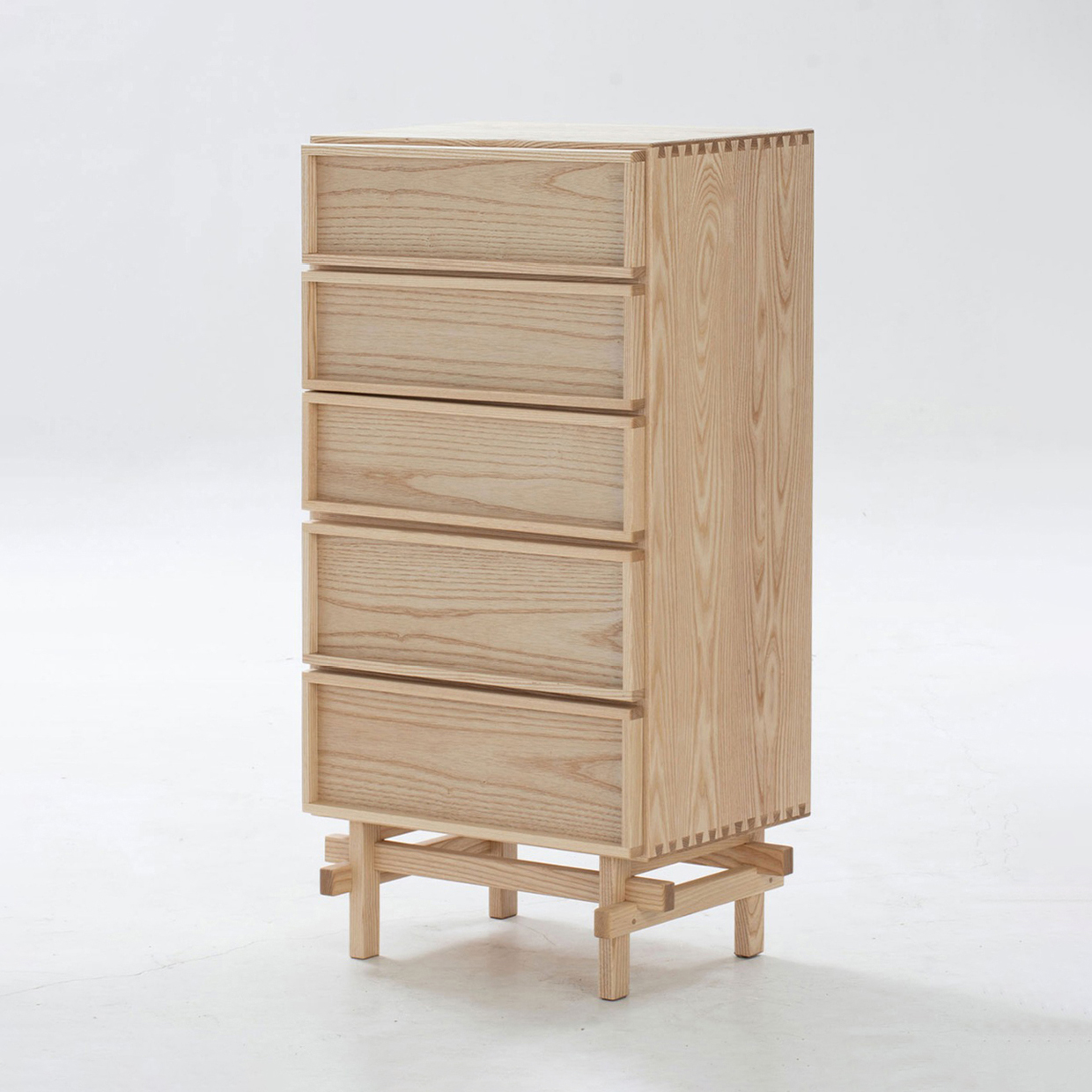 Aristo Standing Solid Wood Chest of Drawer Cabinet, Sideboard-Afurnitek
