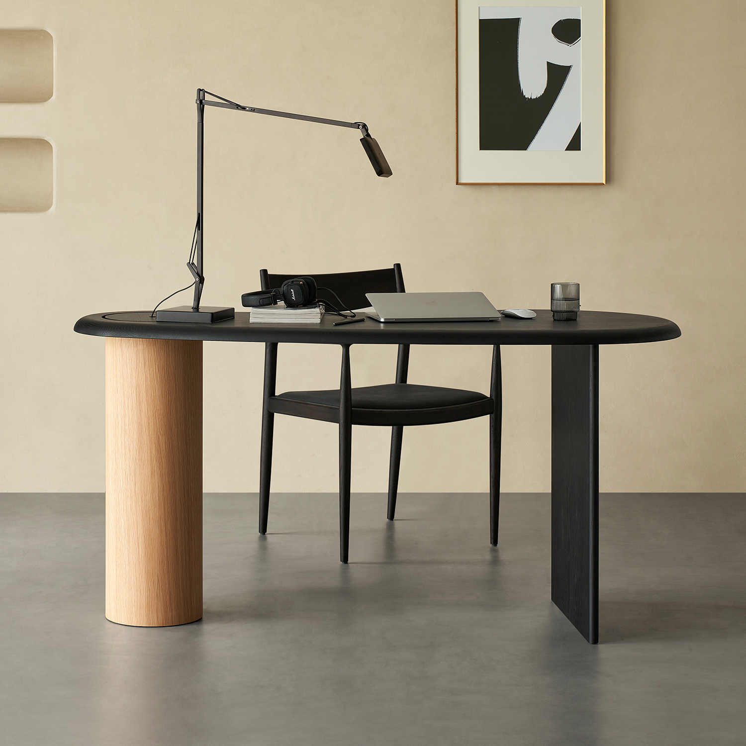 Donas Nordic Creative Oak Computer Table Home Office Desk Sets