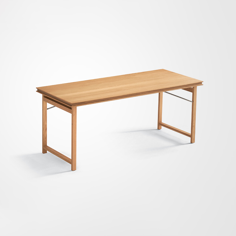Everos Minimalist Solid Wood Oak Office Computer Desk Home Office Furniture Set
