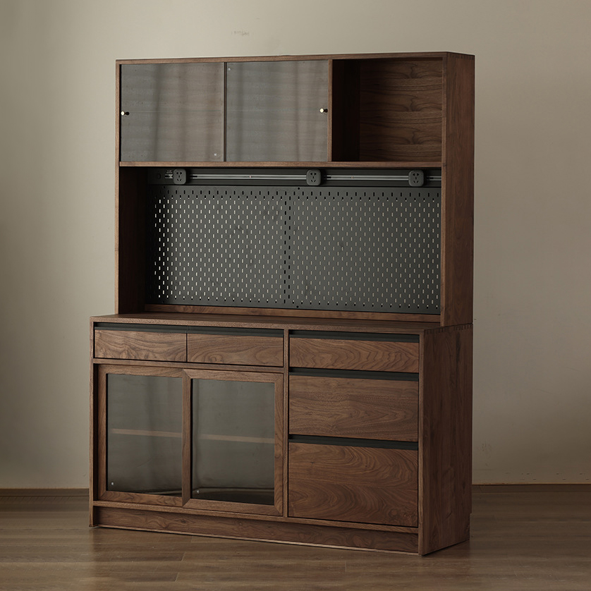 Everos Multi-Use Integrated Kitchen Solid Wood Sideboard Cabinet