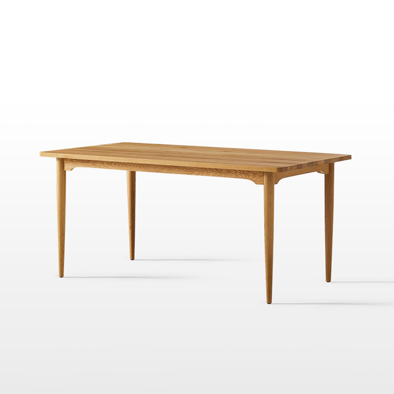 Everos Scandinavia Minimalist Rectangular Oak Dining Table
