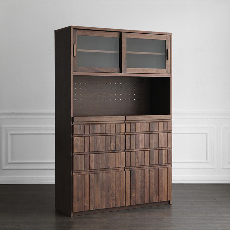 Everos Solid Wood Japandi-style Sideboard Storage Cabinet