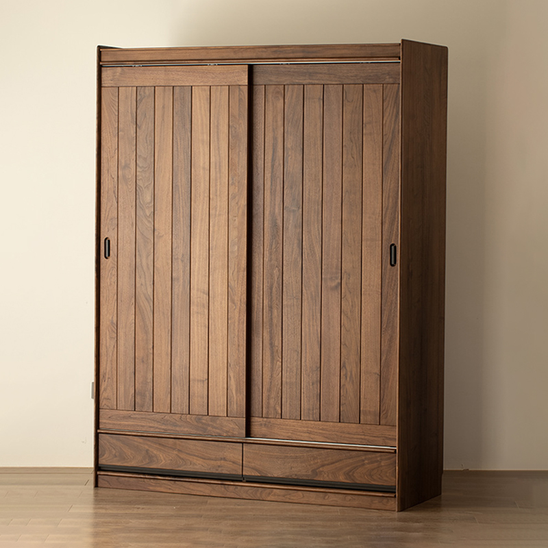 Jonet Solid Wood Sliding Doors Armoires Wardrobes-Afurnitek