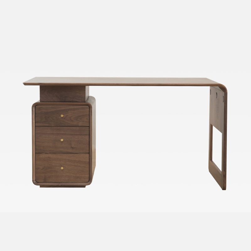 Ketton Modern Workbench Office Desk with Drawers-Afurnitek