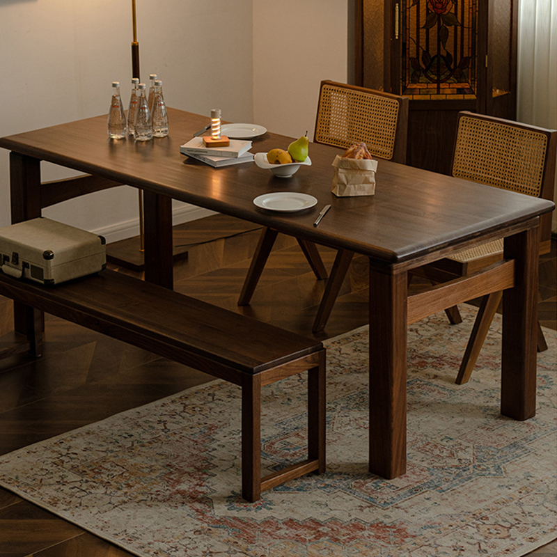 Koier Thickened Wood Dining Table-Afurnitek