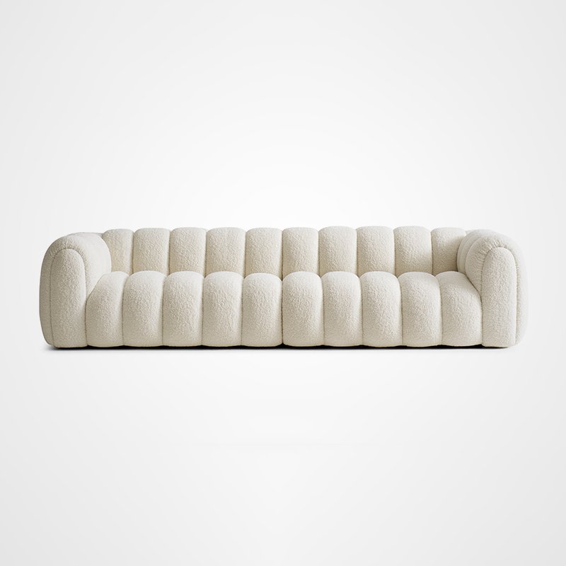 Ovinos Living Room Fabric Couch Lambswool Modular Sofa