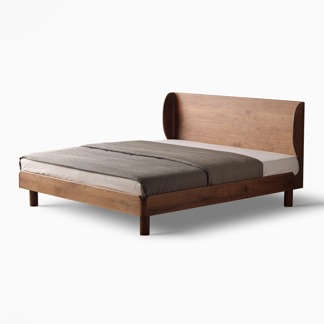 Lonia Morden Bedroom Solid Wood Bed Frame-Afurnitek
