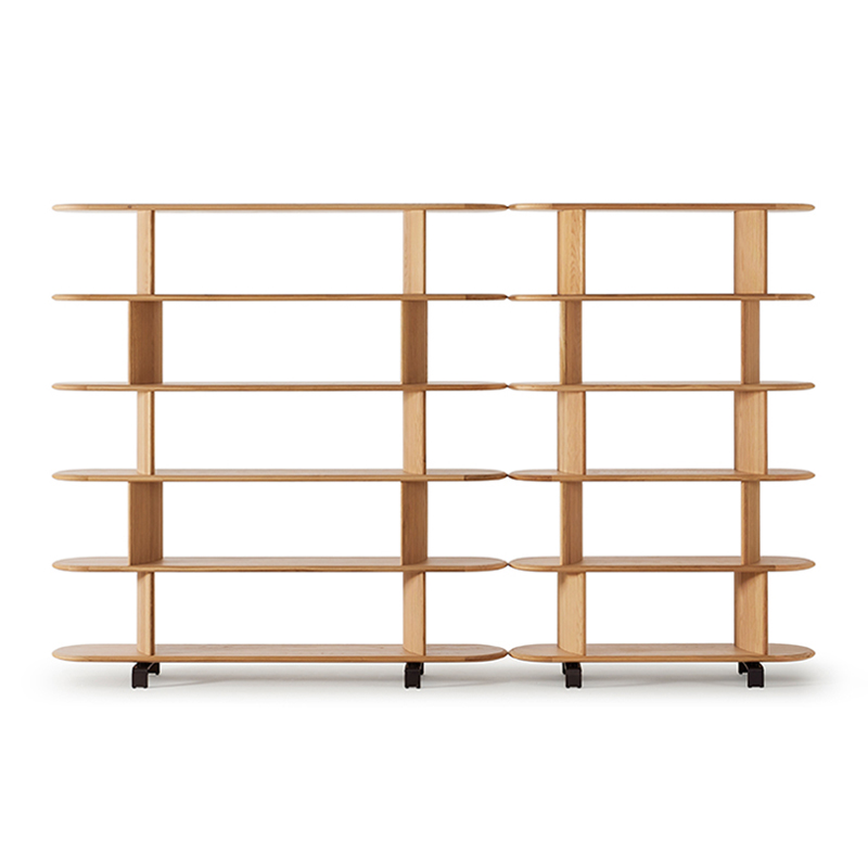 Donas Modern Corner Bookshelves Display Shelves Minimalist Oak Wall Bookshelf
