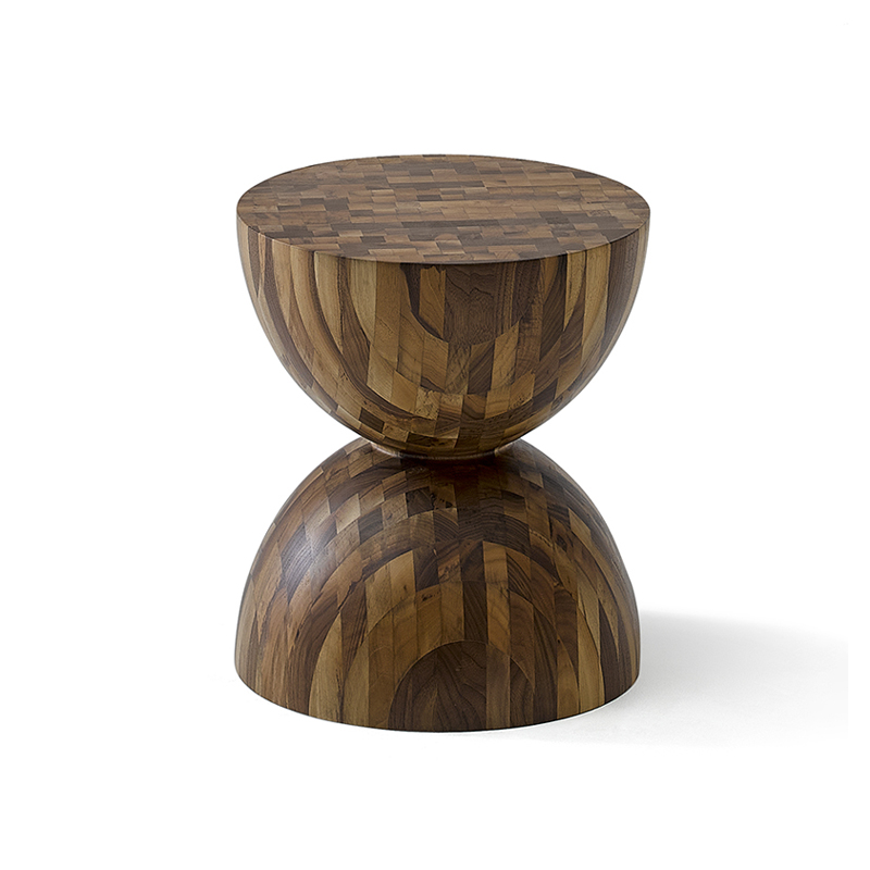 Everos Minimalist Solid Wood Accent Tables Modern Round Side Table