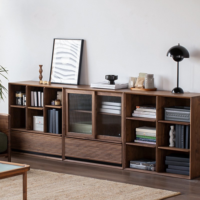 Vossa Solid Wood Free Combination Storage Cabinet-Afurnitek