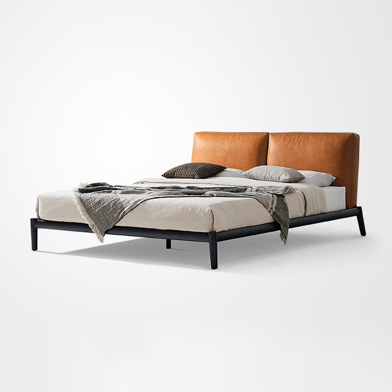 Truros Bedroom Set Leather Beds Modern Minimalist Queen Bed Frame