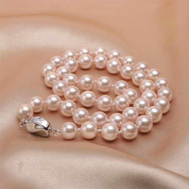 Japan Akoya Pink Pearl Necklace- AAA Quality